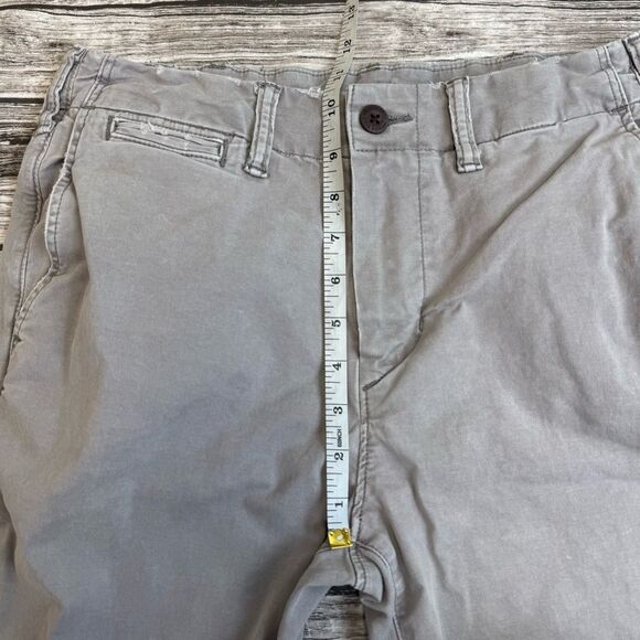 American Eagle Outfitters Flex Men's Slim Fit Light Grey Gray Chinos 29 x 34 Zip - Picture 11 of 13